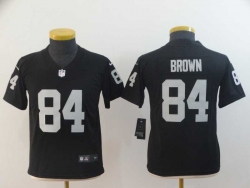 Youth Oakland Raiders #84 Brown-003 Jersey