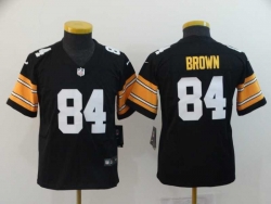 Youth Pittsburgh Steelers #84 Brown-001 Jersey
