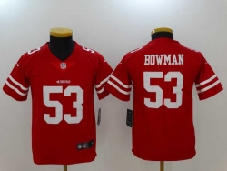 Youth San Francisco 49ers3 #53 Bowman-001 Jersey