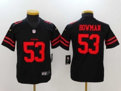 Youth San Francisco 49ers3 #53 Bowman-002 Jersey