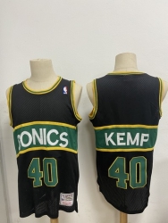 Seattle Supersonics #40 Kemp-001 Basketball Jerseys