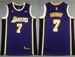 Los Angeles Lakers #7 Anthony-004 Basketball Jerseys