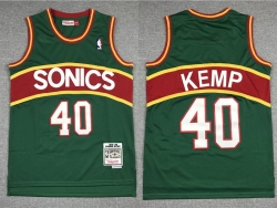 Seattle Supersonics #40 Kemp-005 Basketball Jerseys
