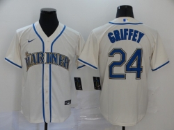 Seattle Mariners #24 Griffey-003 Stitched Football Jerseys
