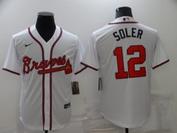 Atlanta Braves #12 Soler-003 Stitched Football Jerseys