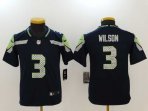 Youth Seattle Seahawks #3 Wilson-002 Jersey