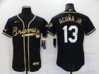 Atlanta Braves #13 Acunajr-002 Stitched Football Jerseys