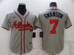 Atlanta Braves #7 Swanson-003 Stitched Football Jerseys