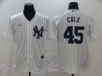 New York Yankees #45 Cole-002 Stitched Jerseys
