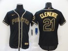 Pittsburgh Pirates #21 Clemente-011 Stitched Football Jerseys
