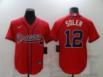 Atlanta Braves #12 Soler-001 Stitched Football Jerseys