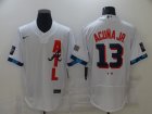 Atlanta Braves #13 Acunajr-009 Stitched Football Jerseys