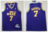 Utah Jazz #7 Maravich-001 Basketball Jerseys