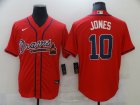 Atlanta Braves #10 Jones-003 Stitched Football Jerseys