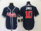 Atlanta Braves #10 Jones-001 Stitched Football Jerseys