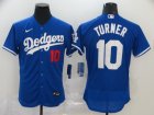 Los Angeles Dodgers #10 Turner-003 Stitched Jerseys