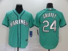 Seattle Mariners #24 Griffey-005 Stitched Football Jerseys