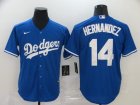 Los Angeles Dodgers #14 Hernandez-005 Stitched Jerseys
