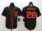 San Francisco Giants #28 Posey-001 Stitched Football Jerseys