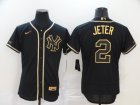 New York Yankees #2 Jeter-009 Stitched Jerseys