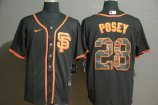 San Francisco Giants #28 Posey-003 Stitched Football Jerseys