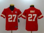 Youth Kansas City Chiefs #27 Hunt-001 Jersey