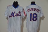 New York Mets #18 Strawberry-004 Stitched Football Jerseys
