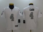 Youth Oakland Raiders #4 Carr-002 Jersey
