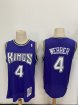 Sacramento Kings #4 Webber-001 Basketball Jerseys