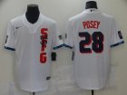 San Francisco Giants #28 Posey-006 Stitched Football Jerseys