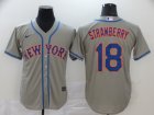 New York Mets #18 Strawberry-003 Stitched Football Jerseys