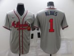 Atlanta Braves #1 Albies-003 Stitched Football Jerseys