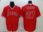 Los Angeles Angels #27 Trout-002 Stitched Jerseys
