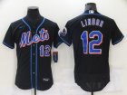 New York Mets #12 Lindor-007 Stitched Football Jerseys