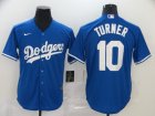 Los Angeles Dodgers #10 Turner-004 Stitched Jerseys