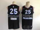 Philadelphia 76Ers #25 Simmons-008 Basketball Jerseys