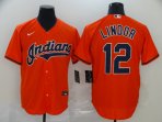 Cleveland Indians #12 Lindor-007 Stitched Football Jerseys