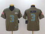 Youth Seattle Seahawks #3 Wilson-001 Jersey