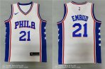 Philadelphia 76Ers #21 Embiid-015 Basketball Jerseys