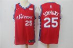Philadelphia 76Ers #25 Simmons-006 Basketball Jerseys