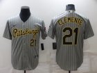 Pittsburgh Pirates #21 Clemente-003 Stitched Football Jerseys