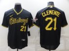 Pittsburgh Pirates #21 Clemente-002 Stitched Football Jerseys