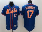 New York Mets #17 Hernandez-001 Stitched Football Jerseys