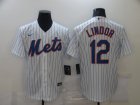 New York Mets #12 Lindor-006 Stitched Football Jerseys