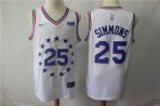 Philadelphia 76Ers #25 Simmons-010 Basketball Jerseys