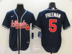 Atlanta Braves #5 Freeman-013 Stitched Football Jerseys