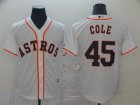 Houston Astros #45 Cole-001 Stitched Jerseys
