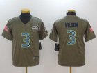 Youth Seattle Seahawks #3 Wilson-001 Jersey