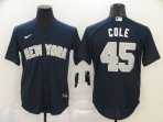 New York Yankees #45 Cole-005 Stitched Jerseys