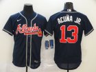 Atlanta Braves #13 Acunajr-006 Stitched Football Jerseys